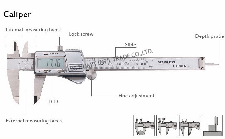 6 Caliper for measuring/0-150MM Digital Inside Caliper/Calibrated Callipers